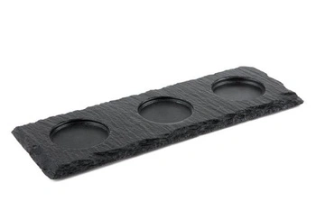 Bridlicová doska na prezentáciu jedál MORRA 28x10x0.9 cm | APS 987