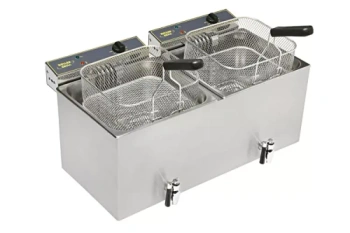 Elektrická dvojkomorová fritéza s kohútikom, 2x12 l, 12.8 kW, studená zóna | ROLLER GRILL MF 120 DR