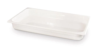 GN 1/1 hrniec 6,5 cm hlboký z bieleho polykarbonátu | HENDI 862285