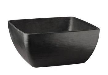 Miska SLATE z melamínu, čierna, 25x25x12 cm, 3,8 l | APS 84245