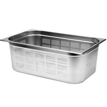 Nádoba GN 1/1 hl. 20 cm z nehrdzavejúcej ocele perforovaná | YATO YG-00345