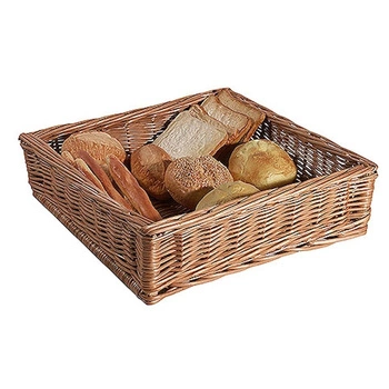 Štvorcový košík na pečivo, polypropylén 35x35x10 cm | CONTACTO 4881/350