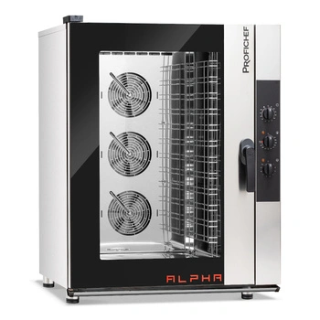 Elektrická konvektomata Alpha 12 GN 1/1, manuálne ovládanie, 15,8 kW, 400 V | PROFICHEF PCA311012