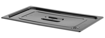 Veko GN 1/4 z čierneho polykarbonátu | HENDI 862902