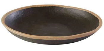 Tanier CROCKER, z melamínu, čierno - hnedý, 20.5x3 cm, 500 ml | APS 84576