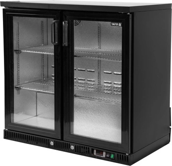 Chłodziarka do butelek, 227 l, dynamiczne chłodzenie, 230 V, zamek | YATO YG-05355