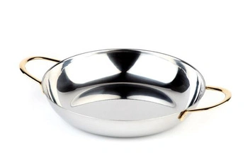 Servírovací podnos s pozlátenými úchytmi, 28x4 cm, 2 l | APS 61280