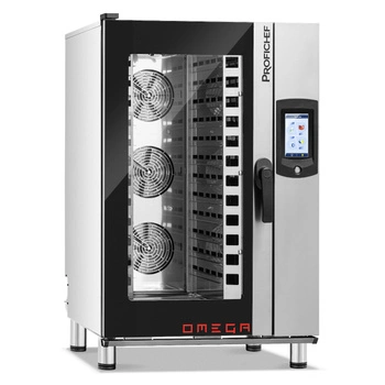 Elektrická konvekčno-parná pec Omega 12 GN 1/1, dotykový panel, 16,1 kW, 400 V | PROFICHEF PCO211012