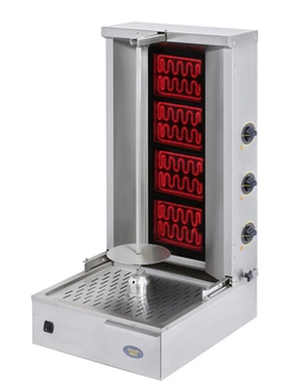 Gyros (kebab) sklokeramický, 40 kg, 4 vykurovacie zóny, 7.2 kW, 400 V | ROLLER GRILL GR 80 V
