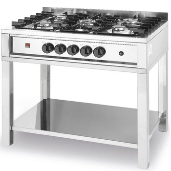 HENDI 225806 Plynový sporák Kitchen Line s 5 horákmi