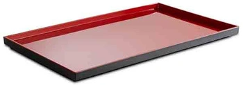 Podnos ASIA PLUS GN 1/1 z melamínu, červeno-čierny, 53x32.5x3 cm | APS 15455