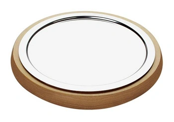 Okrúhly podnos s chladiacou vložkou, bez pokrievky, hnedý 48x6 cm | APS 11542