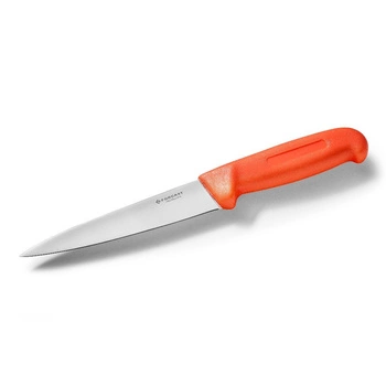 Kuchynský nôž HACCP červený 15 cm dlhý FORGAST FG01831