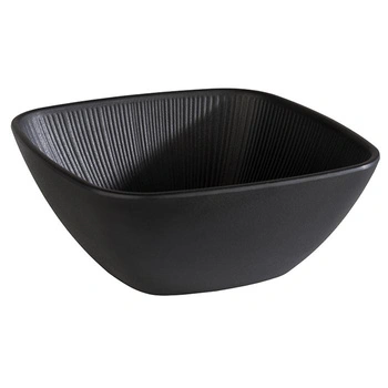 Miska NERO, melamín, čierna, 19.5x19.5x8 cm, 1.5 l | APS 85071