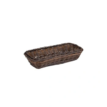 Košík z polypropylénu GN LINE, obdĺžnikový, čierno-hnedý, GN 1/3, 32.5x17.5x7 cm | APS 40223