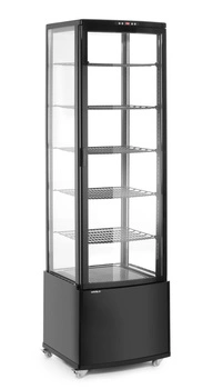 Chladiaca vitrína 280 l, čierna, LED, dynamický chladiaci systém | ARKTIC 233290