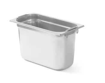 Nádoba GN 1/3, oceľová so zasúvateľnými držadlami, hĺbka 10 cm | HENDI 803264