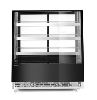 Chladiaca vitrína 3-policová 650 l, LED, čierna, dynamické chladenie | HENDI 233320