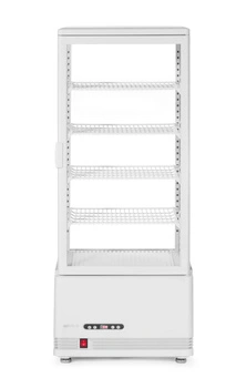 Chladiaca vitrína 98 l, biela, LED, automatické odmrazovanie | HENDI 233665