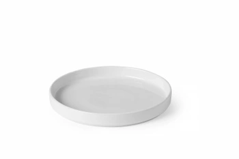 Doska s vysokým okrajom Oslo, biela - priemer 20 cm | HENDI 768730