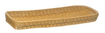Košík z polypropylénu PROFI LINE, obdĺžnikový, svetlobéžový, 60x20x5 cm | APS 50910