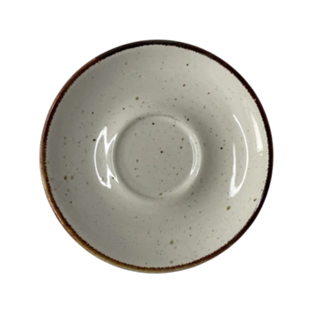 Podšálka Bel k Šálke Rustic Krémová 11 cm | KERA CERAMIKA 2.21/R.K