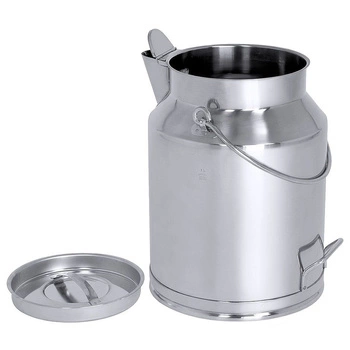 Nádoba s vekom a lievikom 20 l, nerezová oceľ, výška 42,5 cm | CONTACTO 3033/020