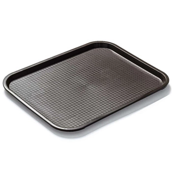 Podnos na fast food hnedý, polypropylén, 45x35 cm, obdĺžnikový | FORGAST FG12536