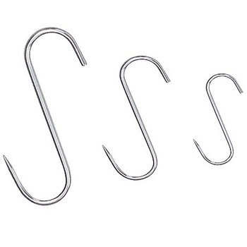 Mäsiarske háky z nehrdzavejúcej ocele 100 mm | CONTACTO 485/100