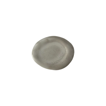 Plochý tanier s okrajom Galet dolomit 19 x 16 cm | KERA KERAMIKA 19.1.DOLOMIT