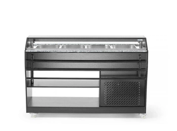 Chladiaca bufetová vitrína na šaláty, 149x76,5x137 cm, 4 x GN 1/1, 230 V | ARKTIC 274057