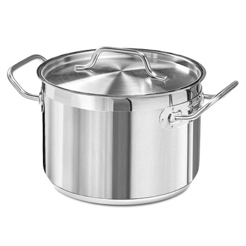 Stredný hrniec z nehrdzavejúcej ocele s pokrievkou, 4,4 l, priemer 20 cm | FORGAST FG02832