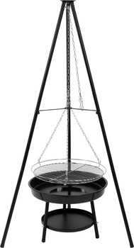 Závesný gril s oceľovým ohniskom, rošt 46 cm | LUND 99903