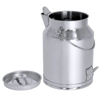 Nerezová nádoba 10 l s vekom a lievikom | CONTACTO 3033/010