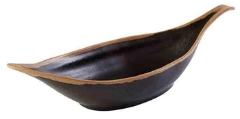 Miska CROCKER, melamínová, čierno-hnedá, 42x14x9.5 cm, 650 ml | APS 84582