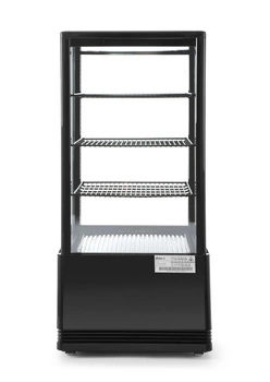 Chladiaca vitrína 78 l, čierna, LED, automatické odmrazovanie | HENDI 233658