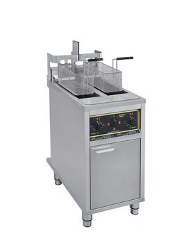 Elektrická, automatická fritéza, 2-komorová na podstavci, 2x10 l, 12 kW, 400 V | ROLLER GRILL OFSL 20