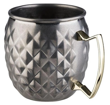 Hrnček na MOSCOW MULE, vintage oceľ, priemer 9.5 cm, 500 ml | APS 93333