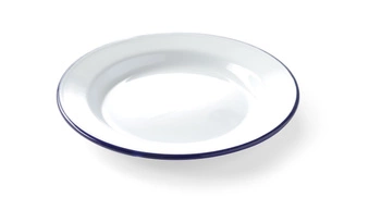 Smaltovaný plytký tanier - priemer 24 cm | HENDI 621233