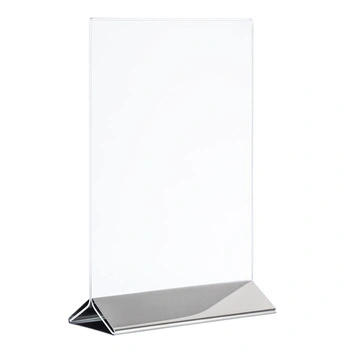 Stojan na menu formát A5, 2-dielny, 15x7x23 cm | APS 71522