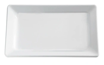 Podnos na prezentáciu jedál FRIENDLY z PET, GN 1/2, 32.5x26.5x3 cm | APS 79006