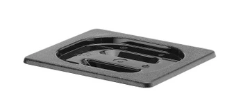 Veko GN 1/6 z čierneho polykarbonátu | HENDI 862957