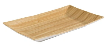 Prezentacná tácka BAMBOO, z melamínu, 34.5x21.5x3 cm | APS 84808