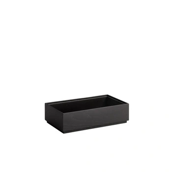 Drevená prepravka Valo GN 1/3, 32.5x17.6x8.5 cm, čierna | APS 14107