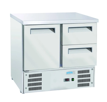 Chladiaci stôl s 1 dverami a 2 zásuvkami, 247 l, 90x70x85,5 cm, R290 | ARKTIC 236765