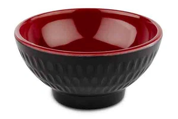 Miska ASIA PLUS, melamín, čierno-červená, 7.5x3.5 cm, 60 ml | APS 15416