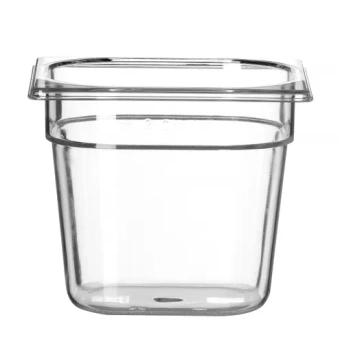 Nádoba COOL transparentná, GN 1/6, 15 cm zo SAN | HENDI 882344