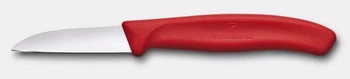 Nôž na zeleninu a ovocie Swiss Classic, hladká čepeľ 6 cm, červený | VICTORINOX 6.7301