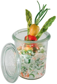 Súprava malých pohárov s viečkami, 12 kusov, 6x6x8 cm, 140 ml | APS 82314