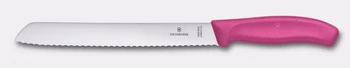 Nôž na chlieb Swiss Classic, čepeľ 21 cm, ružový | VICTORINOX 6.8636.21L5B
